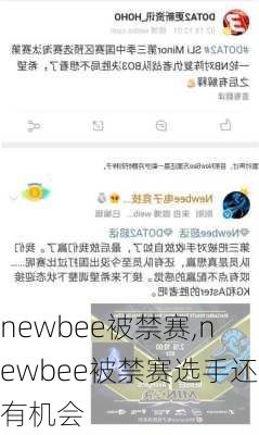 newbee被禁赛,newbee被禁赛选手还有机会