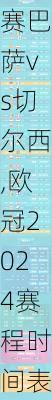 欧冠半决赛巴萨vs切尔西,欧冠2024赛程时间表