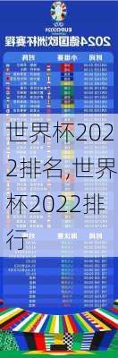 世界杯2022排名,世界杯2022排行