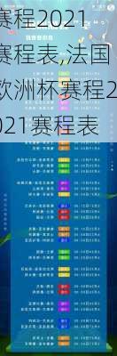 赛程2021赛程表,法国欧洲杯赛程2021赛程表