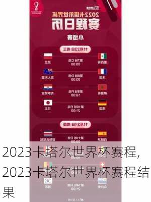 2023卡塔尔世界杯赛程,2023卡塔尔世界杯赛程结果