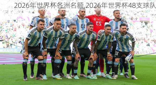 2026年世界杯各洲名额,2026年世界杯48支球队