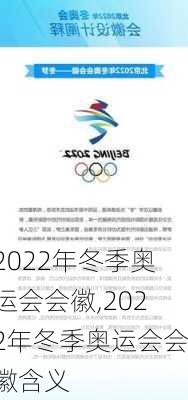 2022年冬季奥运会会徽,2022年冬季奥运会会徽含义