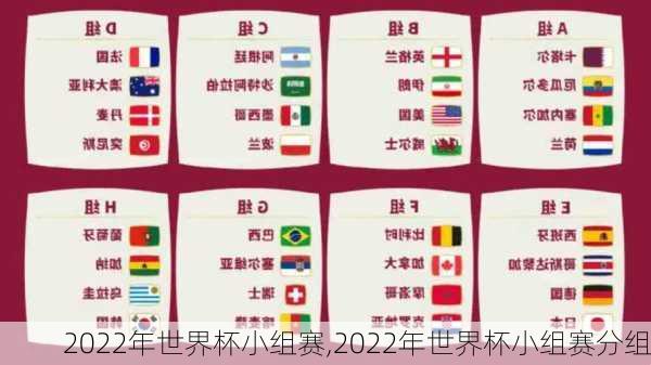 2022年世界杯小组赛,2022年世界杯小组赛分组