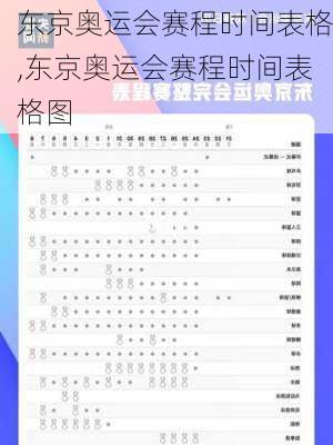 东京奥运会赛程时间表格,东京奥运会赛程时间表格图