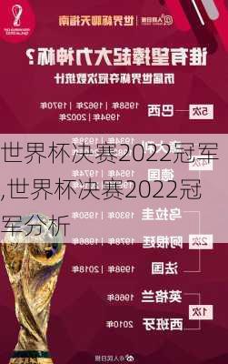 世界杯决赛2022冠军,世界杯决赛2022冠军分析