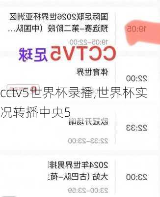 cctv5世界杯录播,世界杯实况转播中央5