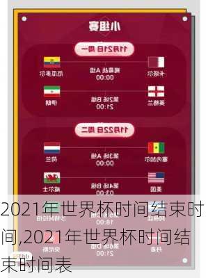 2021年世界杯时间结束时间,2021年世界杯时间结束时间表