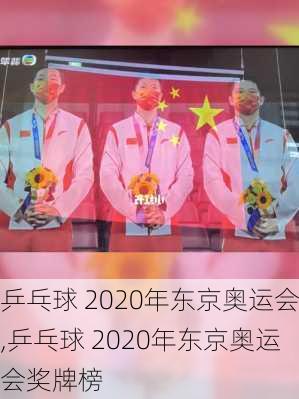 乒乓球 2020年东京奥运会,乒乓球 2020年东京奥运会奖牌榜