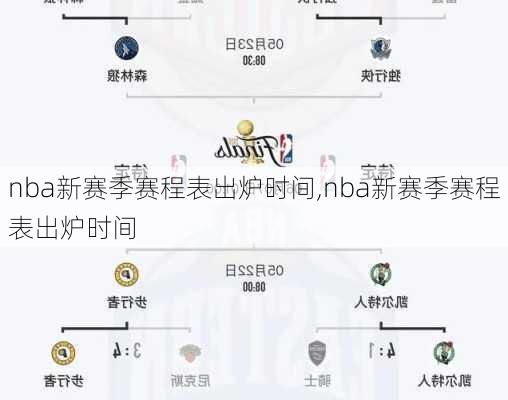 nba新赛季赛程表出炉时间,nba新赛季赛程表出炉时间