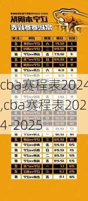 cba赛程表2024,cba赛程表2024-2025