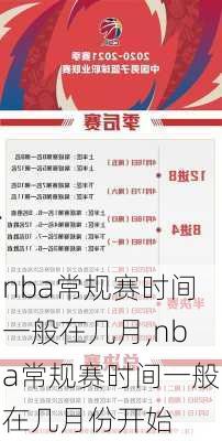 nba常规赛时间一般在几月,nba常规赛时间一般在几月份开始