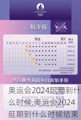 奥运会2024延期到什么时候,奥运会2024延期到什么时候结束