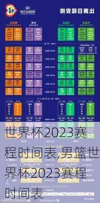 世界杯2023赛程时间表,男篮世界杯2023赛程时间表