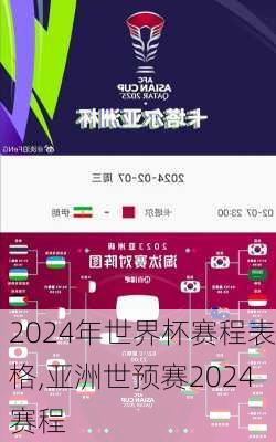 2024年世界杯赛程表格,亚洲世预赛2024赛程