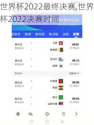 世界杯2022最终决赛,世界杯2022决赛时间