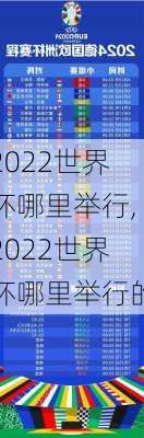 2022世界杯哪里举行,2022世界杯哪里举行的