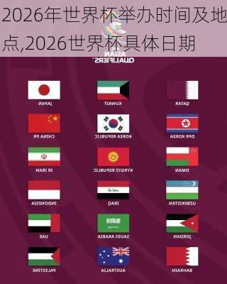 2026年世界杯举办时间及地点,2026世界杯具体日期