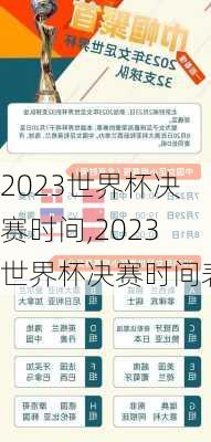 2023世界杯决赛时间,2023世界杯决赛时间表