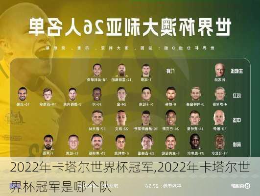 2022年卡塔尔世界杯冠军,2022年卡塔尔世界杯冠军是哪个队