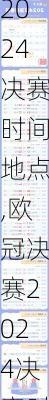 欧冠决赛2024决赛时间地点,欧冠决赛2024决赛时间地点表