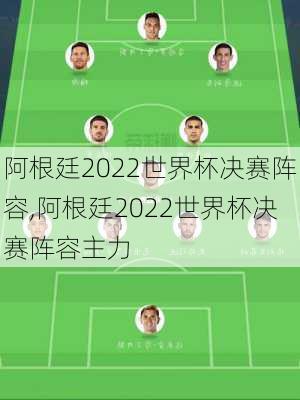 阿根廷2022世界杯决赛阵容,阿根廷2022世界杯决赛阵容主力