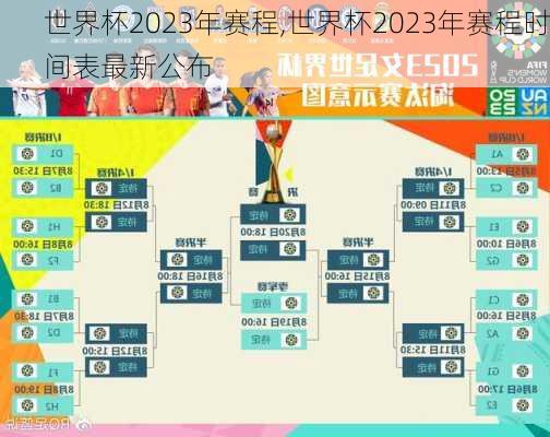 世界杯2023年赛程,世界杯2023年赛程时间表最新公布