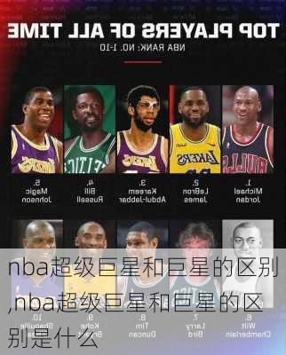 nba超级巨星和巨星的区别,nba超级巨星和巨星的区别是什么