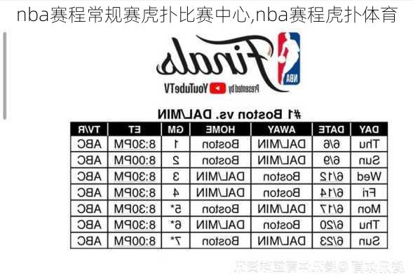 nba赛程常规赛虎扑比赛中心,nba赛程虎扑体育