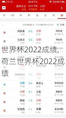 世界杯2022成绩,荷兰世界杯2022成绩