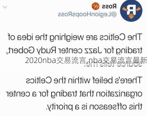 2020nba交易流言,nba交易流言最新