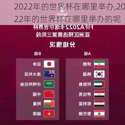 2022年的世界杯在哪里举办,2022年的世界杯在哪里举办的呢