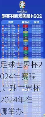 足球世界杯2024年赛程,足球世界杯2024年在哪举办