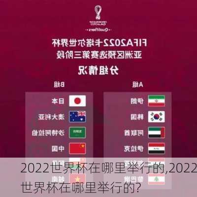 2022世界杯在哪里举行的,2022世界杯在哪里举行的?