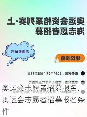 奥运会志愿者招募报名,奥运会志愿者招募报名条件