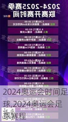 2024奥运会时间足球,2024奥运会足球赛程