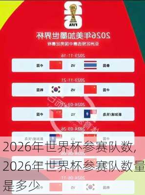 2026年世界杯参赛队数,2026年世界杯参赛队数量是多少