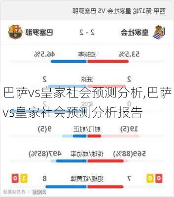 巴萨vs皇家社会预测分析,巴萨vs皇家社会预测分析报告