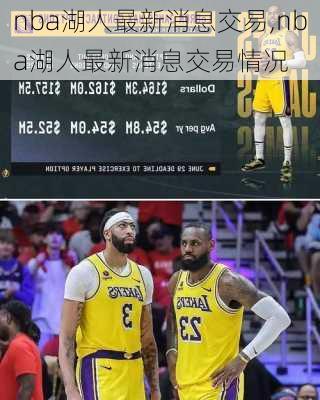 nba湖人最新消息交易,nba湖人最新消息交易情况