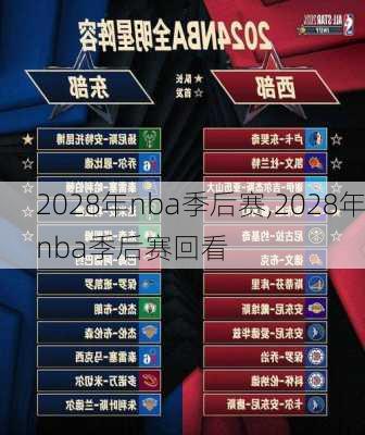 2028年nba季后赛,2028年nba季后赛回看