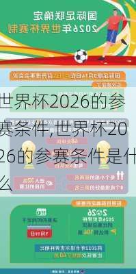 世界杯2026的参赛条件,世界杯2026的参赛条件是什么