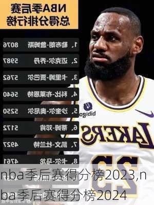 nba季后赛得分榜2023,nba季后赛得分榜2024