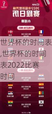 世界杯的时间表,世界杯的时间表2022比赛时间