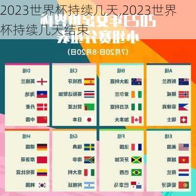 2023世界杯持续几天,2023世界杯持续几天结束