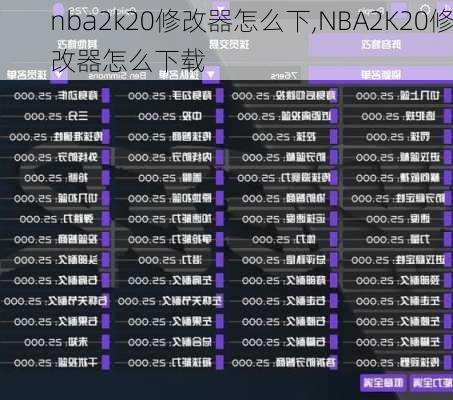 nba2k20修改器怎么下,NBA2K20修改器怎么下载