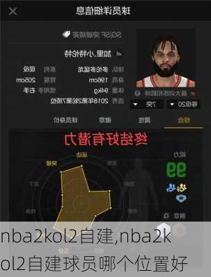 nba2kol2自建,nba2kol2自建球员哪个位置好