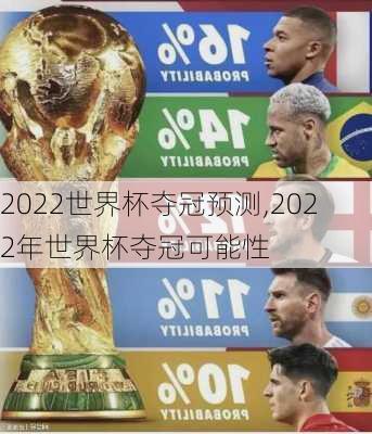 2022世界杯夺冠预测,2022年世界杯夺冠可能性