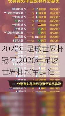 2020年足球世界杯冠军,2020年足球世界杯冠军是谁