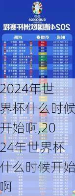 2024年世界杯什么时候开始啊,2024年世界杯什么时候开始啊