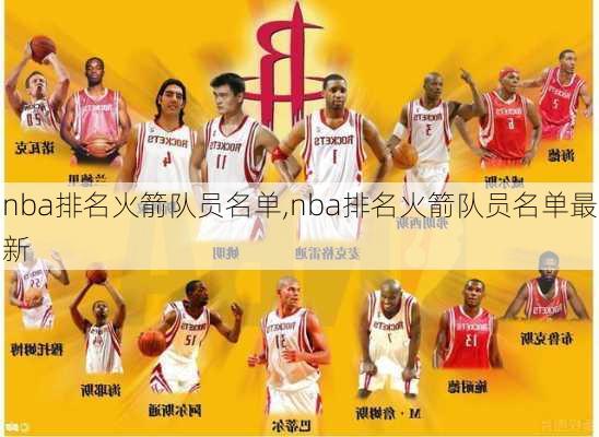 nba排名火箭队员名单,nba排名火箭队员名单最新